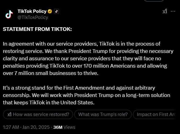 TikTok短暂封禁与区块链的潜在关联：数据安全与去中心化治理的思考